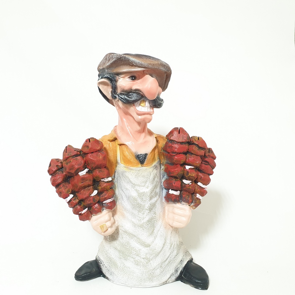 Садовая фигура "Шашлычник" подставка для шампуров 10217 (55*44см) (ВПС)