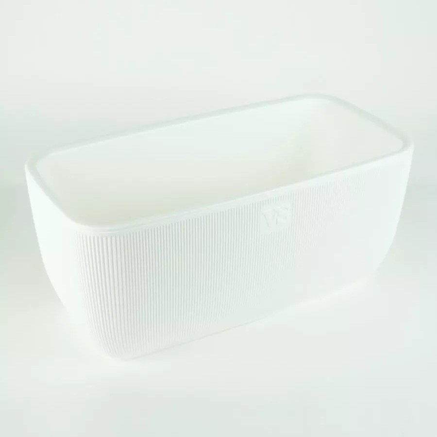 Ящик балконный Фабио 9,5л белый (Крассула)(4шт)