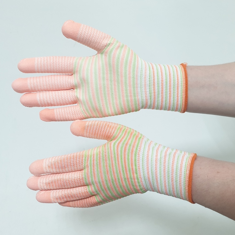 Перчатки 4 Чистые руки розовые SB37124-7 (Сиб Сад)(12шт) 