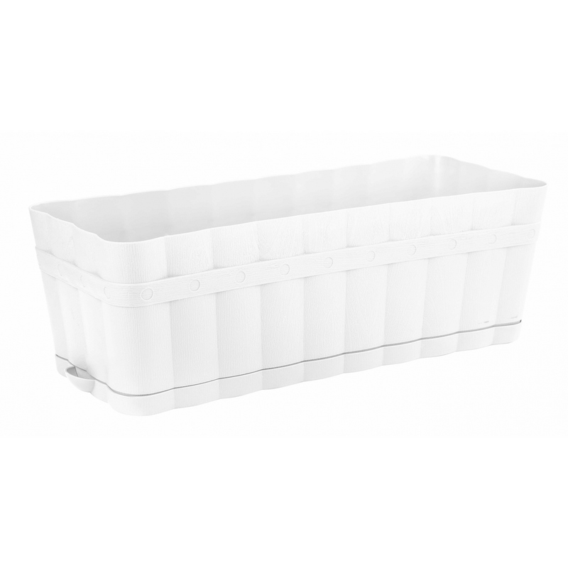 Ящик для цветов Изюминка 6л белый М3354 (Альтерн)(24шт)