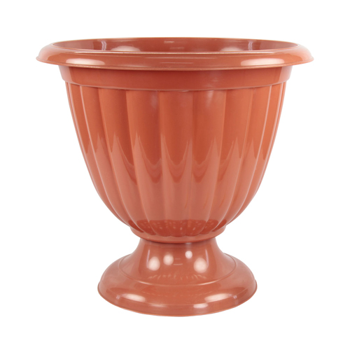 Вазон Жасмин 12л коричневый на низкой ножке М1557 (Альтерн)(10шт)