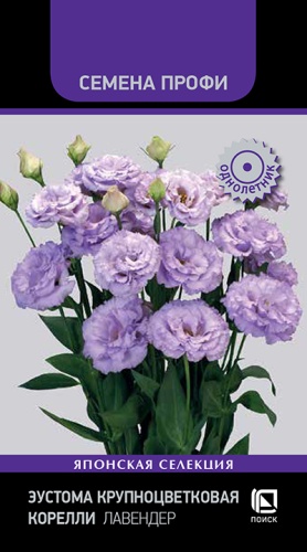 Эустома КОРЕЛЛИ Лавендер Профи крупноцветковая однолетник 5шт (Поиск)