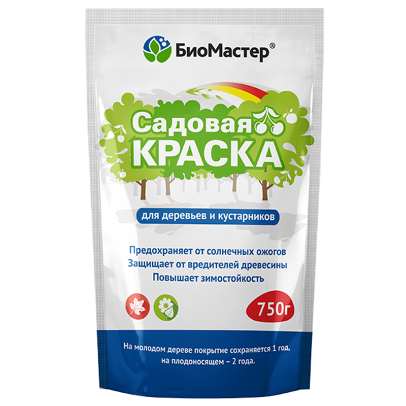 Краска садовая 0,75кг (БиоМастер)(24шт)