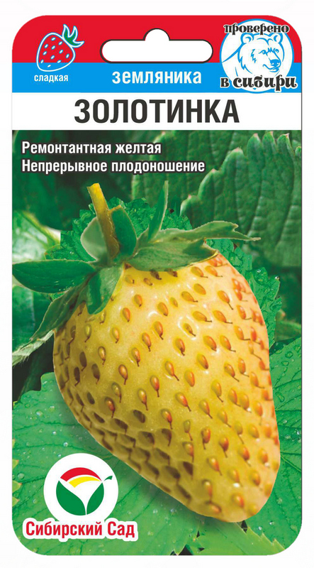 Земляника Золотинка 10шт (Сиб Сад)