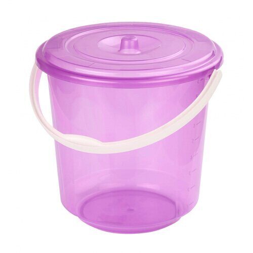 Ведро 10л Хозяюшка с крышкой (Альтерн)(10шт) 