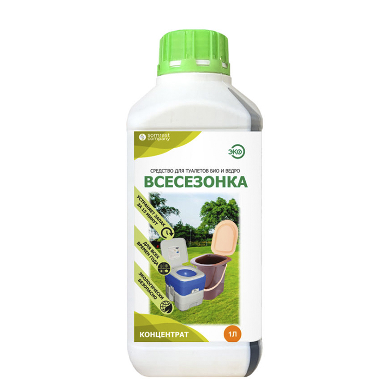 Средство для туалетов 1л Всесезонка (Сомраст)(9шт) 