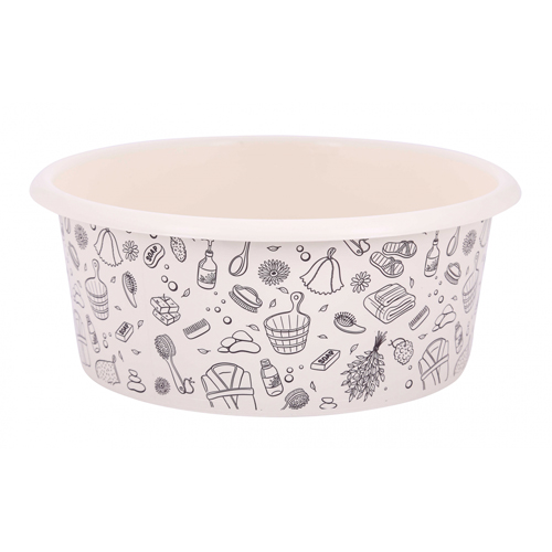 Таз 15л Русская банька (10шт) (Альтерн)