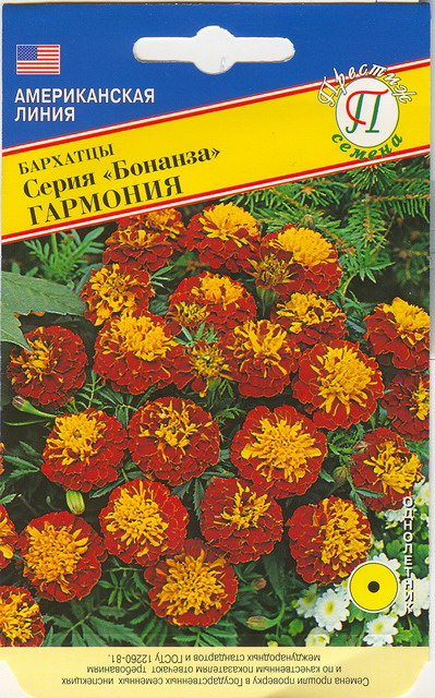 Бархатцы БОНАНЗА Гармония однолетник 10шт (Престиж)