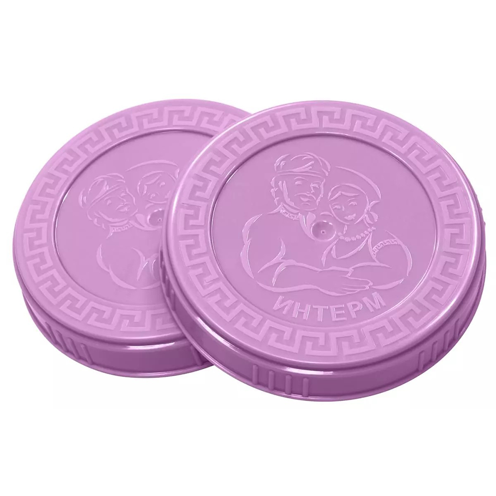 Крышка винтовая 82мм фиалковая Д1130 1шт (Интерм)