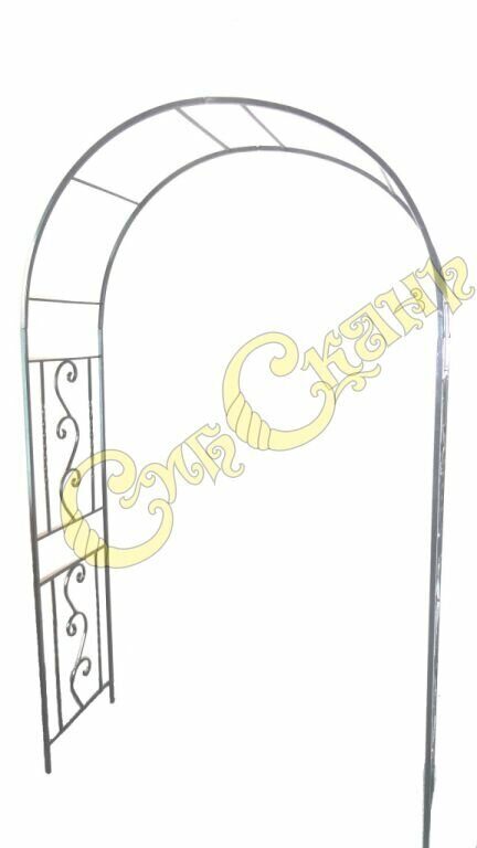 Арка садовая 230х120х35 зеленая (СибСкань)