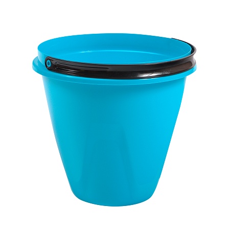 Ведро 10л пластик Лайт голубое (Радиан)