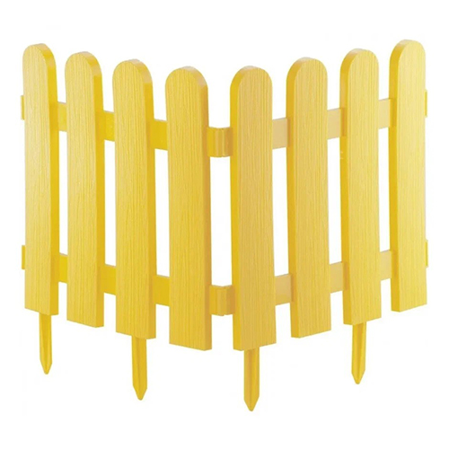 Забор декоративный №7 штакетник желтый (ПолимерСад)(20шт)