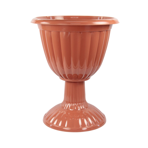 Вазон Жасмин 12л коричневый на высокой ножке М1556 (Альтерн)(5шт)