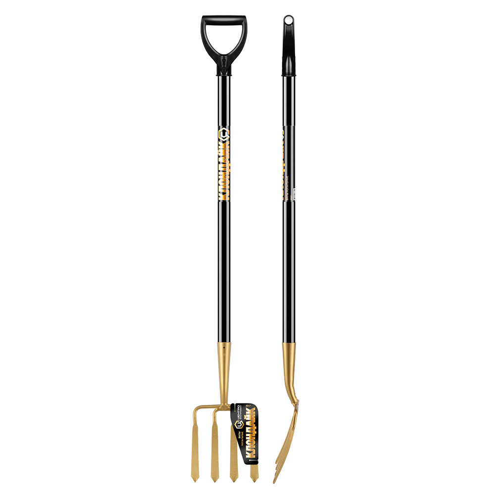 Вилы копальные 2317-Ч КЛОНДАЙК золотые 4-рогие (ЦИ)