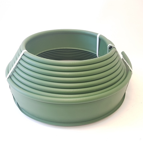 Бордюр KANTA SP Б-1000 10м 10см оливковый (25шт)