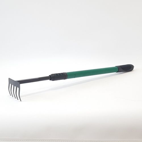 Грабли зелен телескоп ручки (Сиб Сад)(40шт) 