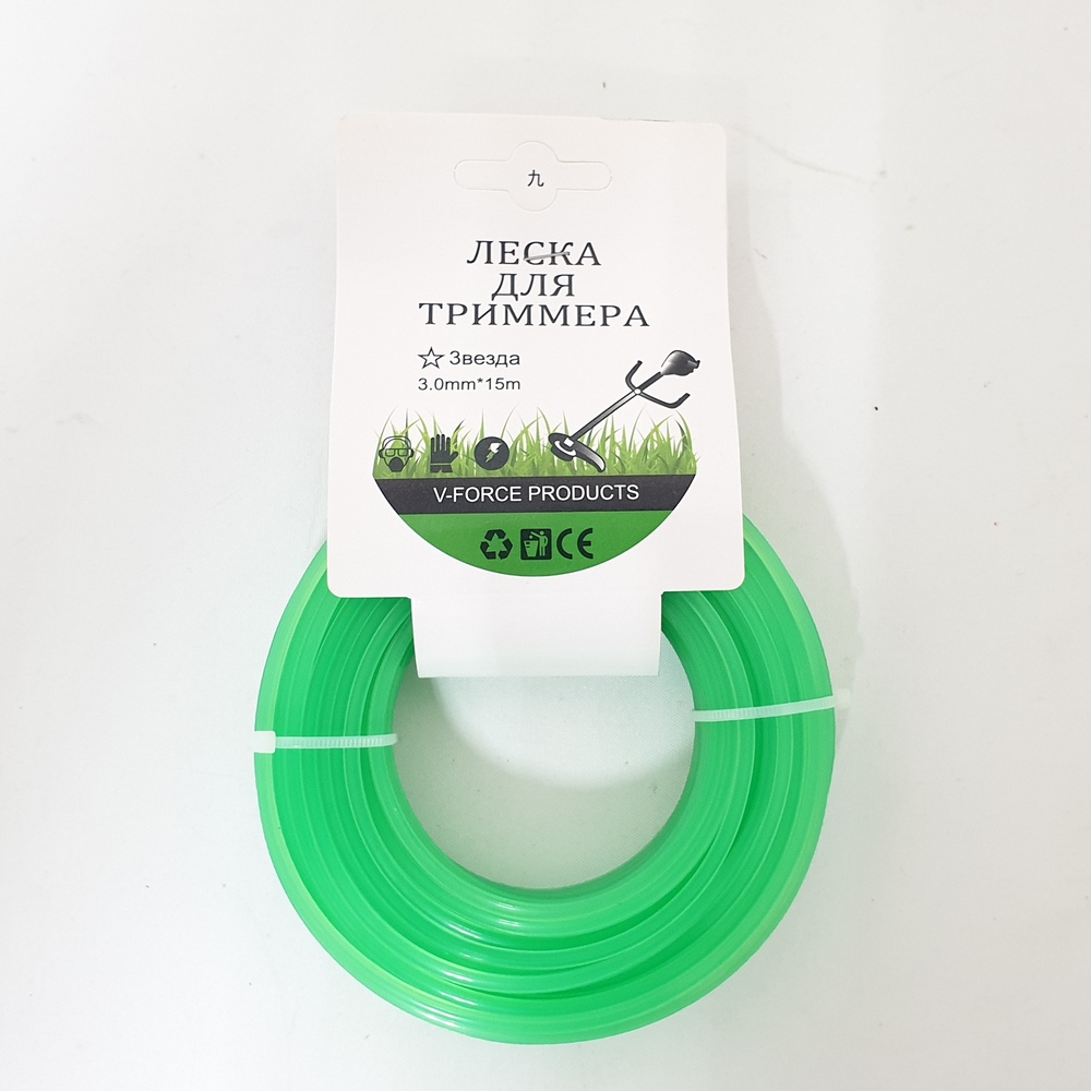 Леска SB19507-8 для тримера звезда 3мм*15м (Сиб Сад)(192шт)