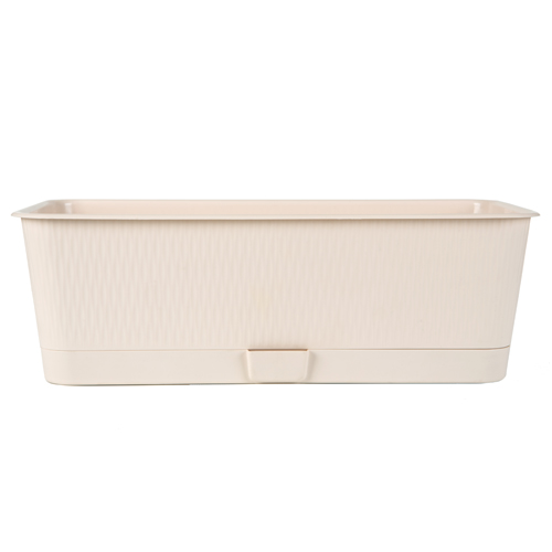 Ящик балконный с поддоном 6л пудра 400*170*130 (5Р)(10шт)