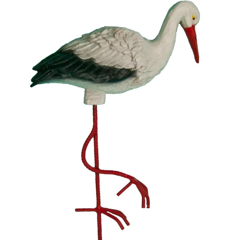 Садовая фигура Аист на железных ногах Малый 12654 (70*34см) (М)