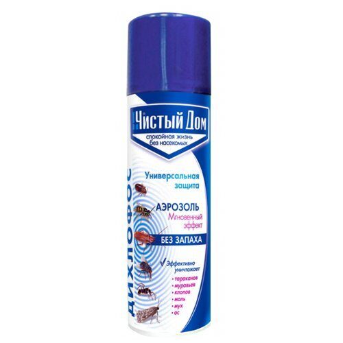 Аэрозоль Универс защита 150мл ЧИСТЫЙ ДОМ от летающих и полз насекомых (Техноэкспорт)(24шт)