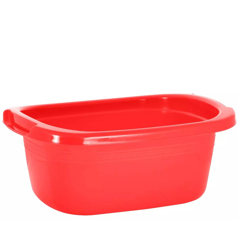 Таз 18л пласт овальный с ручками красный Р1102 (Интерм)