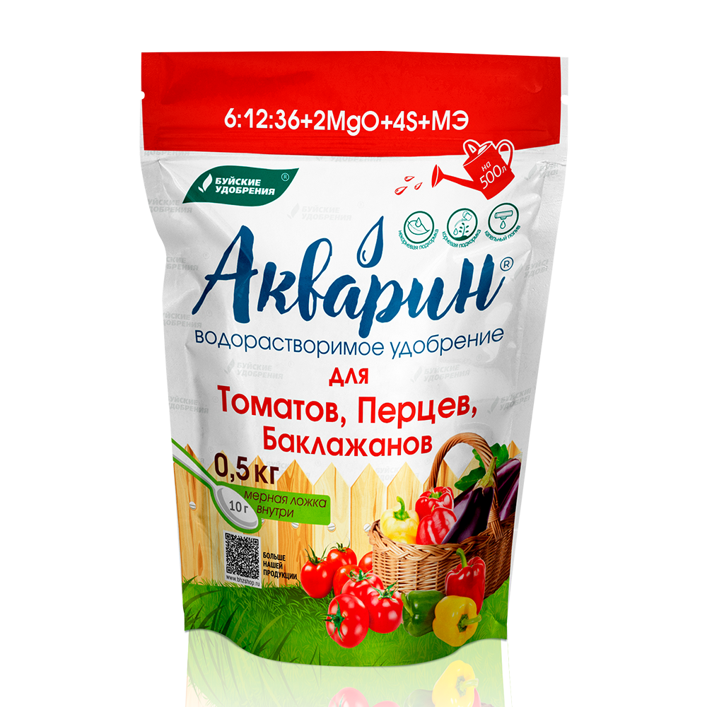 Акварин Для томатов, перцев, баклажан 0,5кг (БХЗ)(12шт)