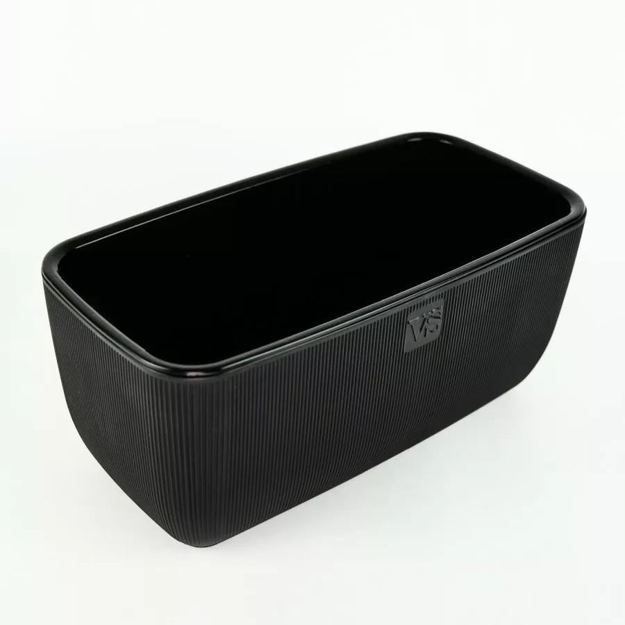 Ящик балконный Фабио 9,5л черный (Крассула)(4шт)