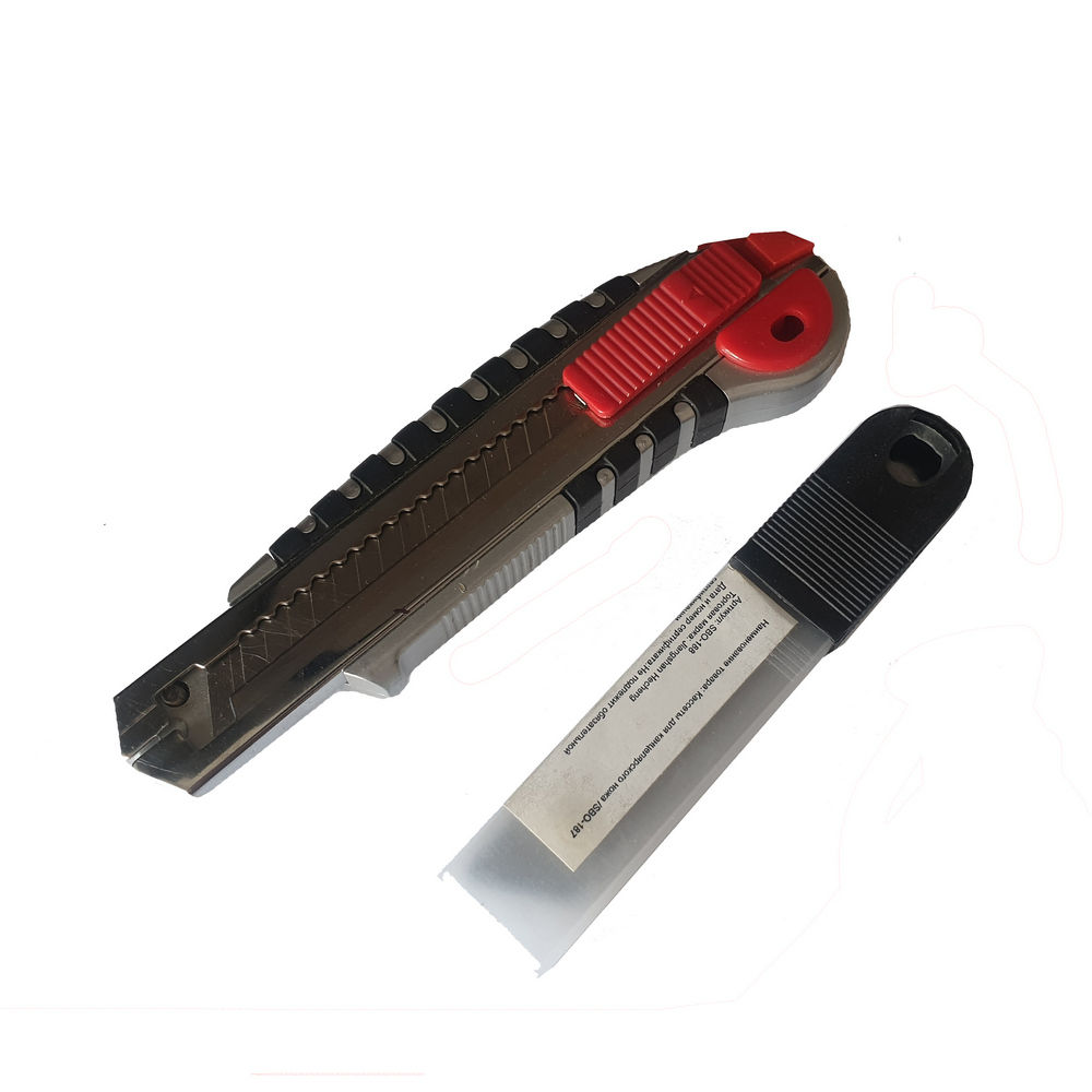 Нож канцелярский SBО-187+ комплект кассет (Сиб Сад)(160шт)