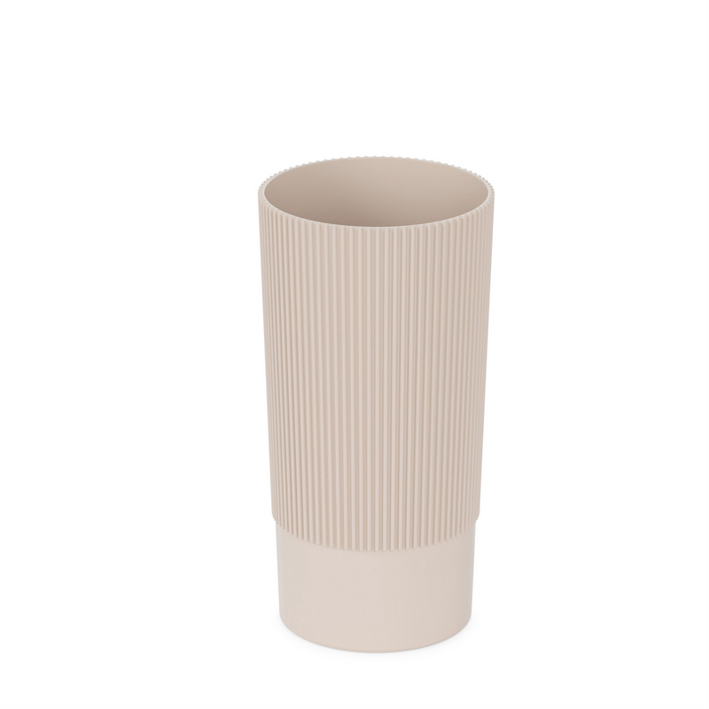 Ваза под срезку Версаль 3,75л Д15см В28см бежевый М8938 (Альтерн)(12шт)