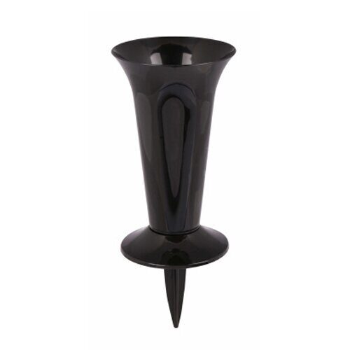 Ваза под срезку h41см с колышком черный М5143 (Альтерн)(12шт)